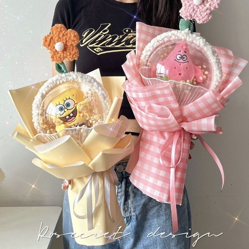 SpongeBo Patrick Star Bobo Bal - Dried Flower Bouquet reseña y precio