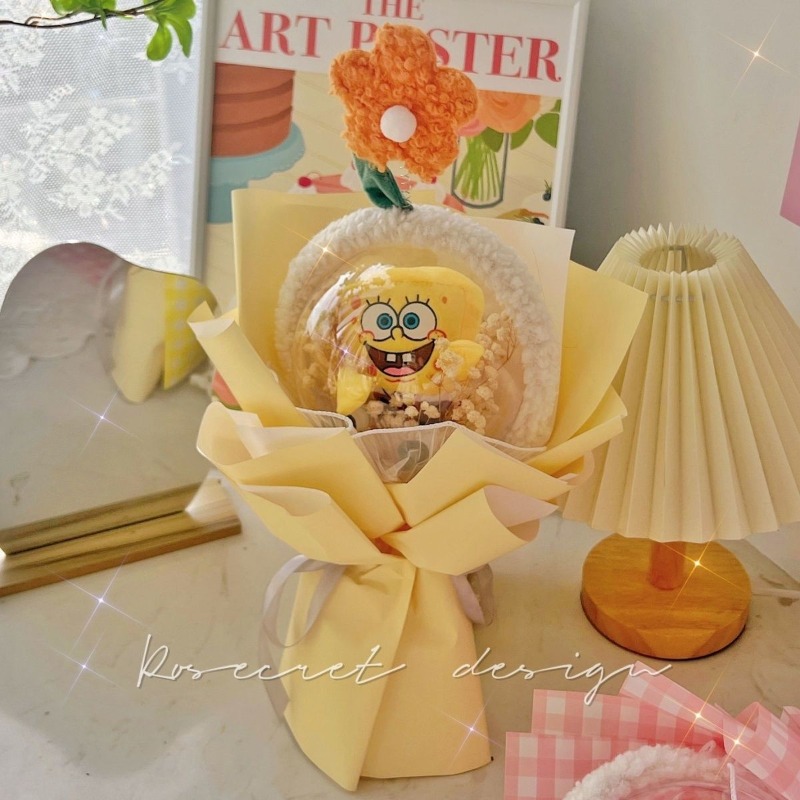 SpongeBo Patrick Star Bobo Bal - Dried Flower Bouquet reseña y precio