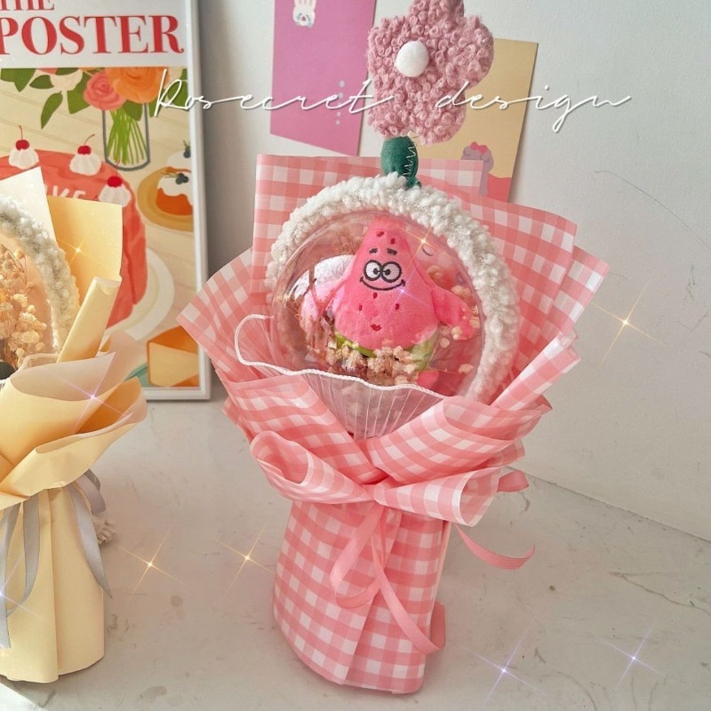 SpongeBo Patrick Star Bobo Bal - Dried Flower Bouquet reseña y precio