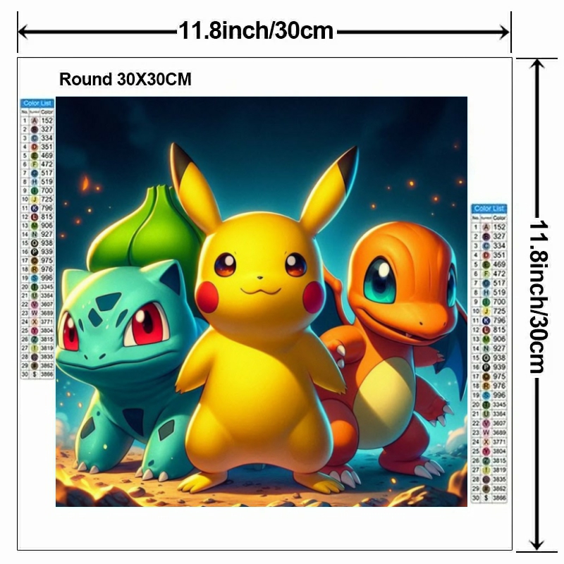 Cartoon Pokémon 5D DIY Diamond - Home Decor Handicraft reseña y precio