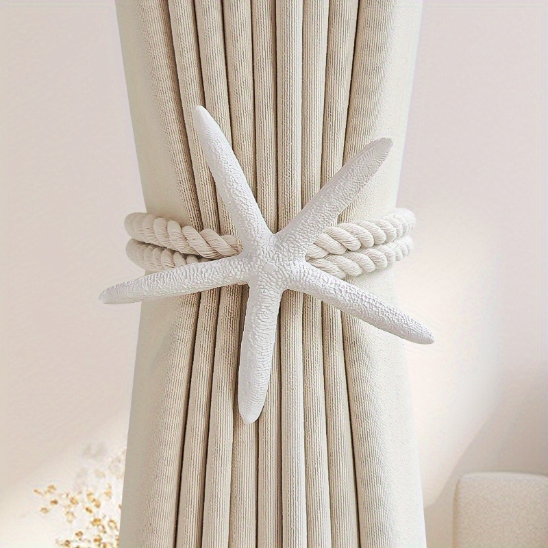 2PCS Natural Starfish Curtain  - Home Decor Curtains reseña y precio
