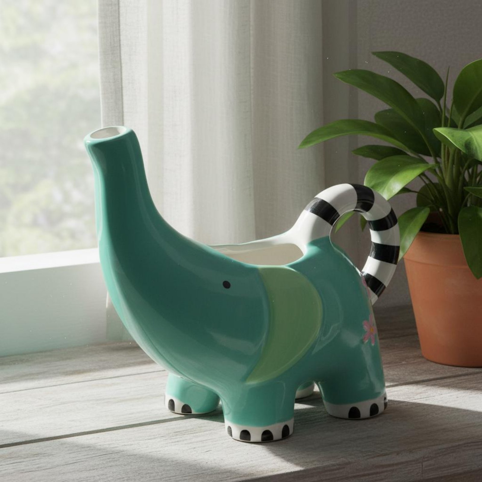 Elephant Watering Can Gift Ide - Home Decor Garden Ideas reseña y precio