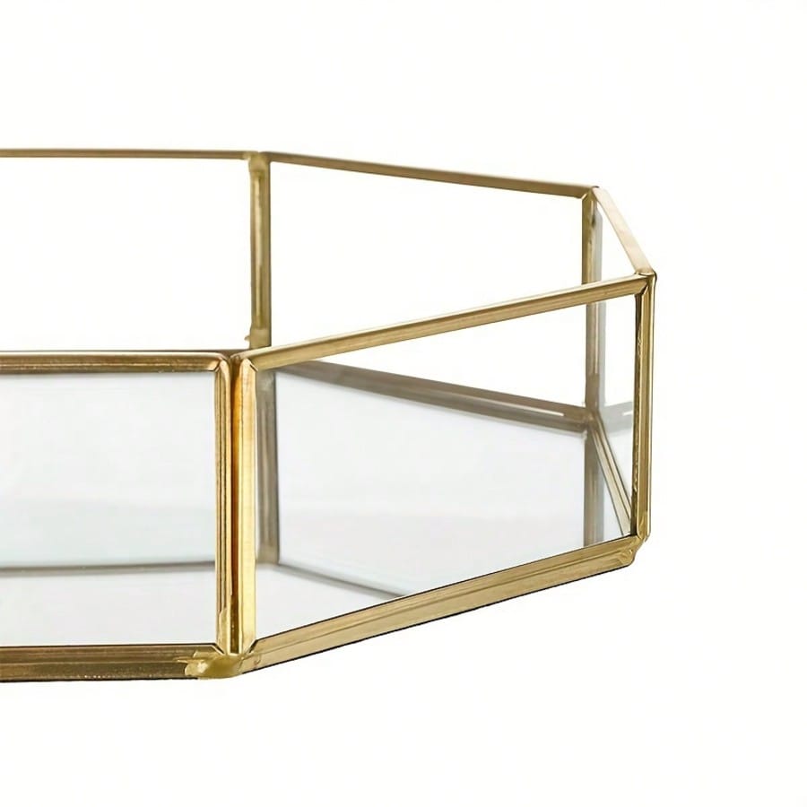 Elegant Golden-Framed Glass Mi - Vanity Home Decor reseña y precio