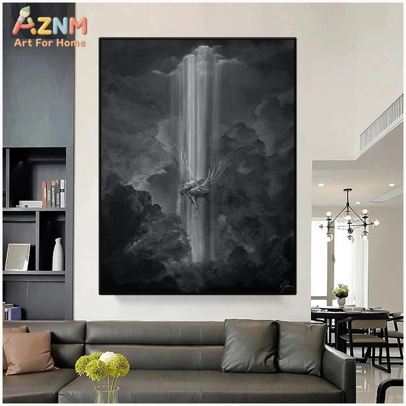 AZNM Black White Fantasy Drago - Home Decor Medieval reseña y precio