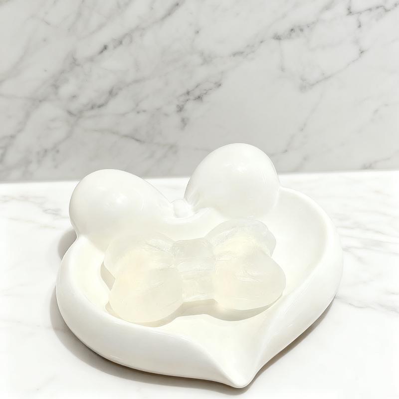 Cute Bow Heart Shaped Ceramic  - Vanity Home Decor reseña y precio