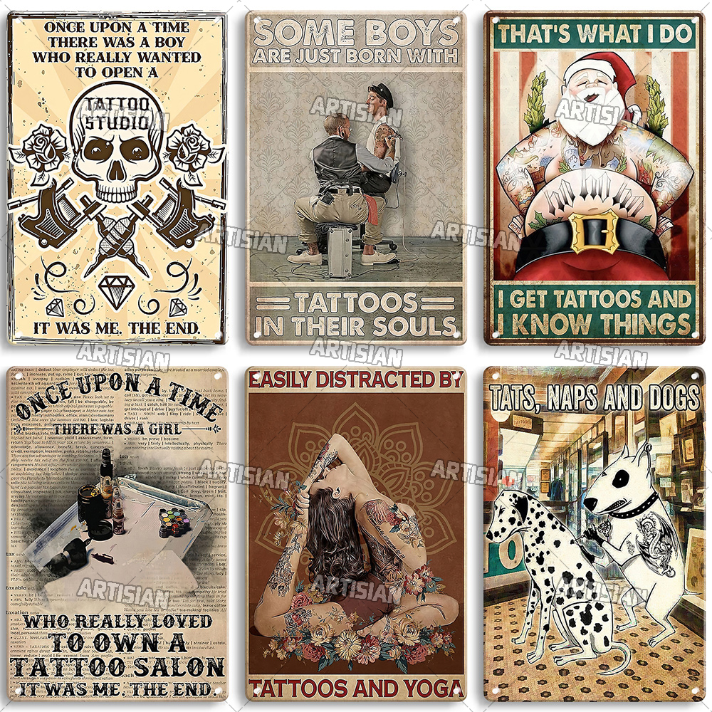 Artisian Tattoo Retro Metal Po - Home Decor Jobs reseña y precio