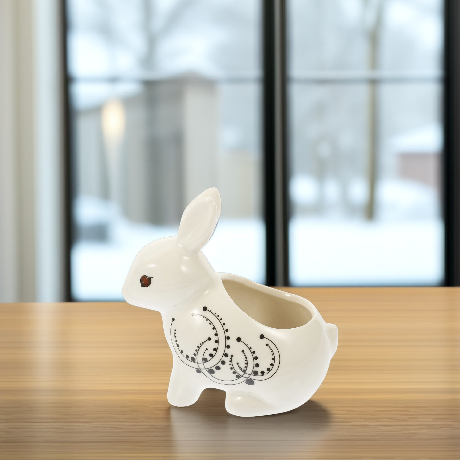 Rabbit Shaped Ceramic Flower P - Home Decor Garden Ideas reseña y precio