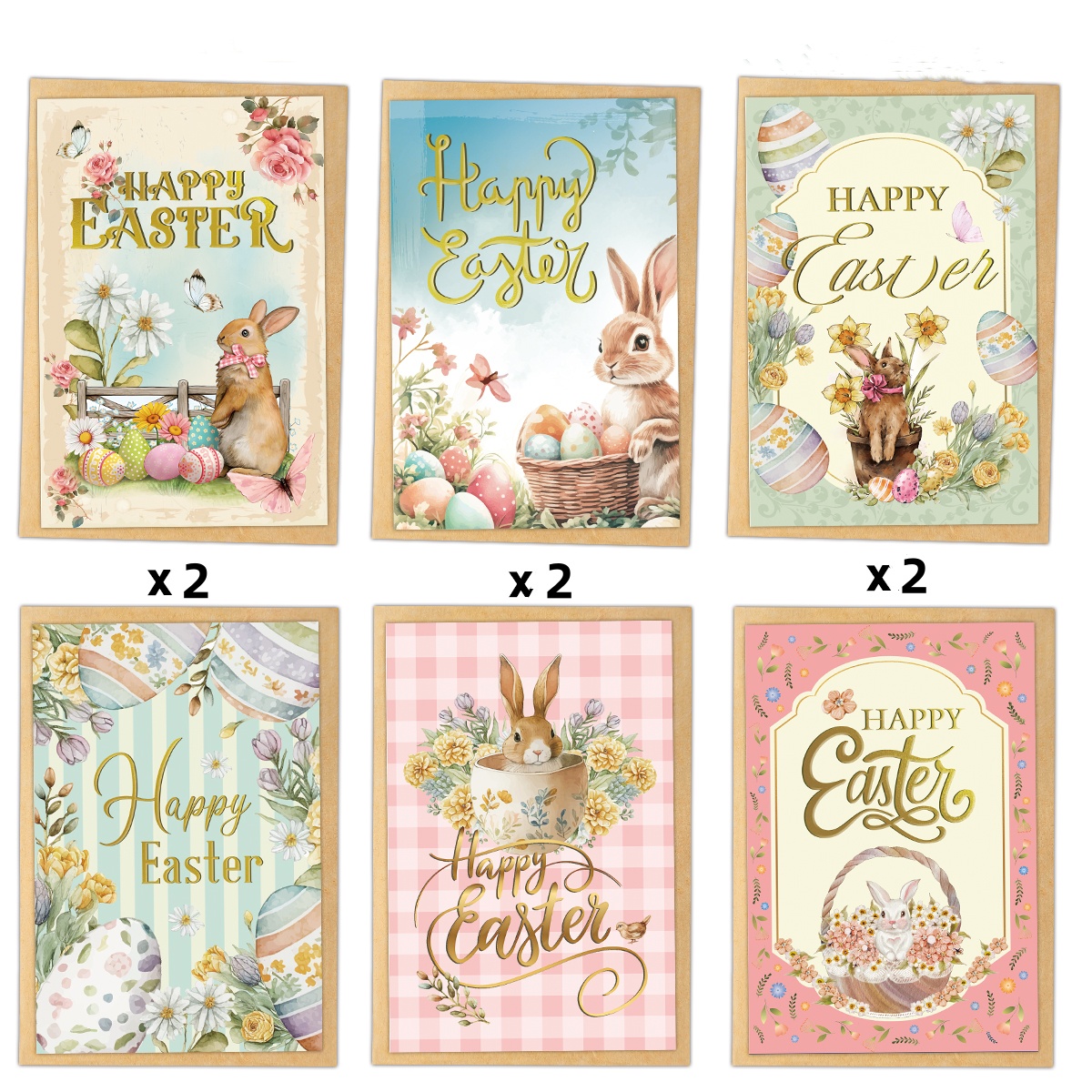 12pcs Exquisite Easter Greetin - Home Decor Exchange reseña y precio