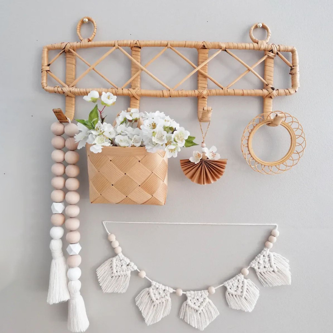 Nordic Style Tassel Beaded Han - Home Decor Garland reseña y precio
