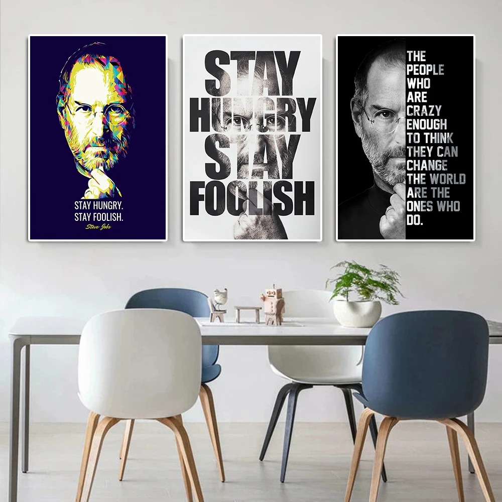 Motivational Steve Jobs Portra - Home Decor Jobs reseña y precio