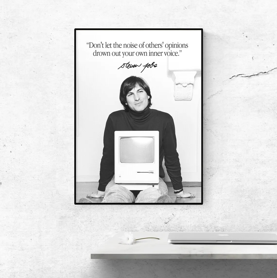 Motivational Steve Jobs Portra - Home Decor Jobs reseña y precio