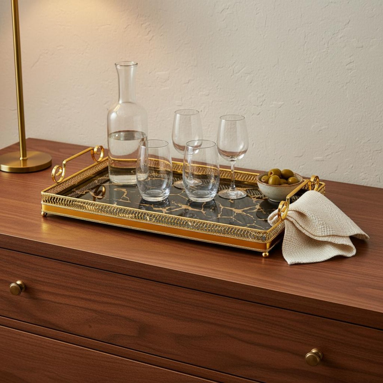 Decorative Mirror Tray Nordic  - Vanity Home Decor reseña y precio
