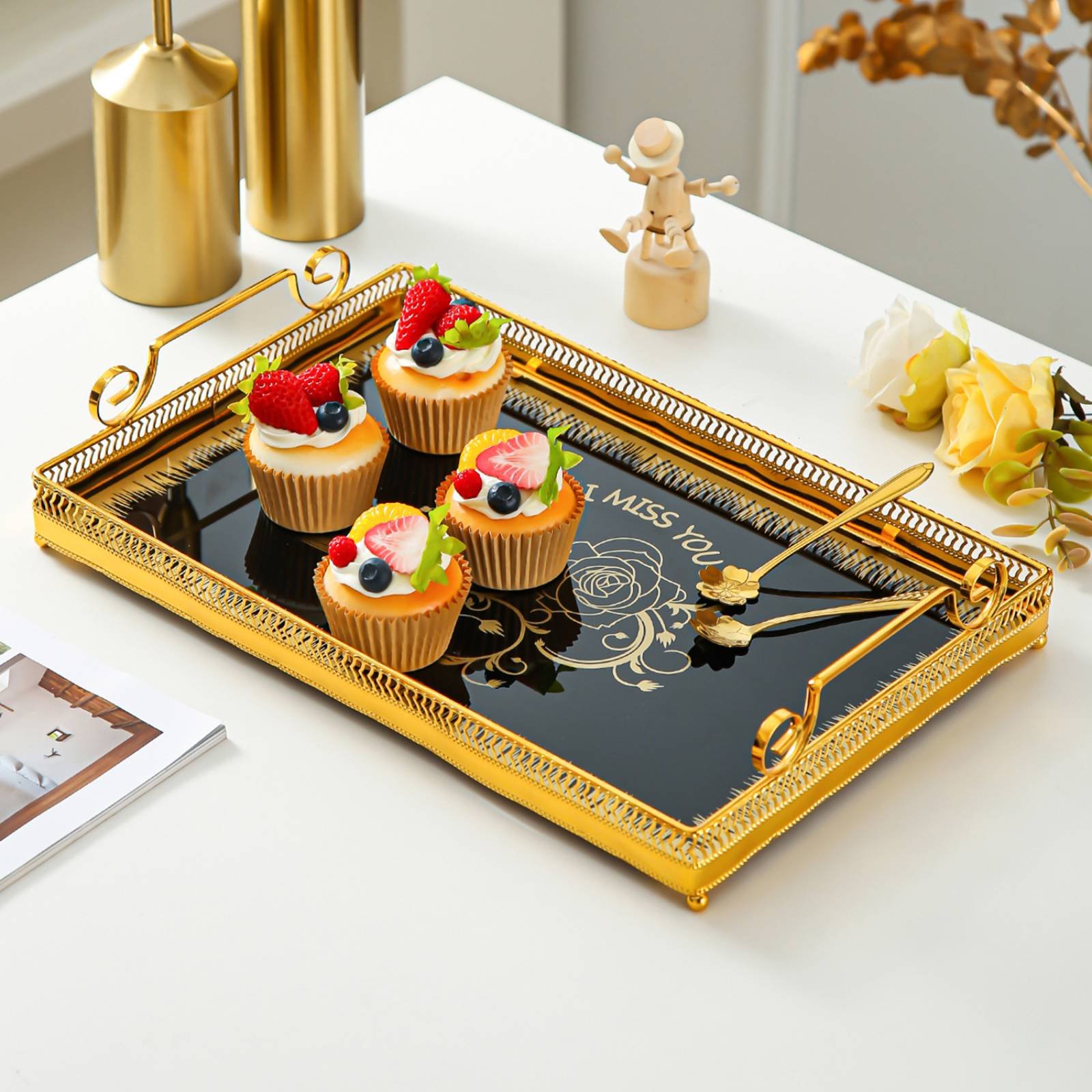 Decorative Mirror Tray Nordic  - Vanity Home Decor reseña y precio