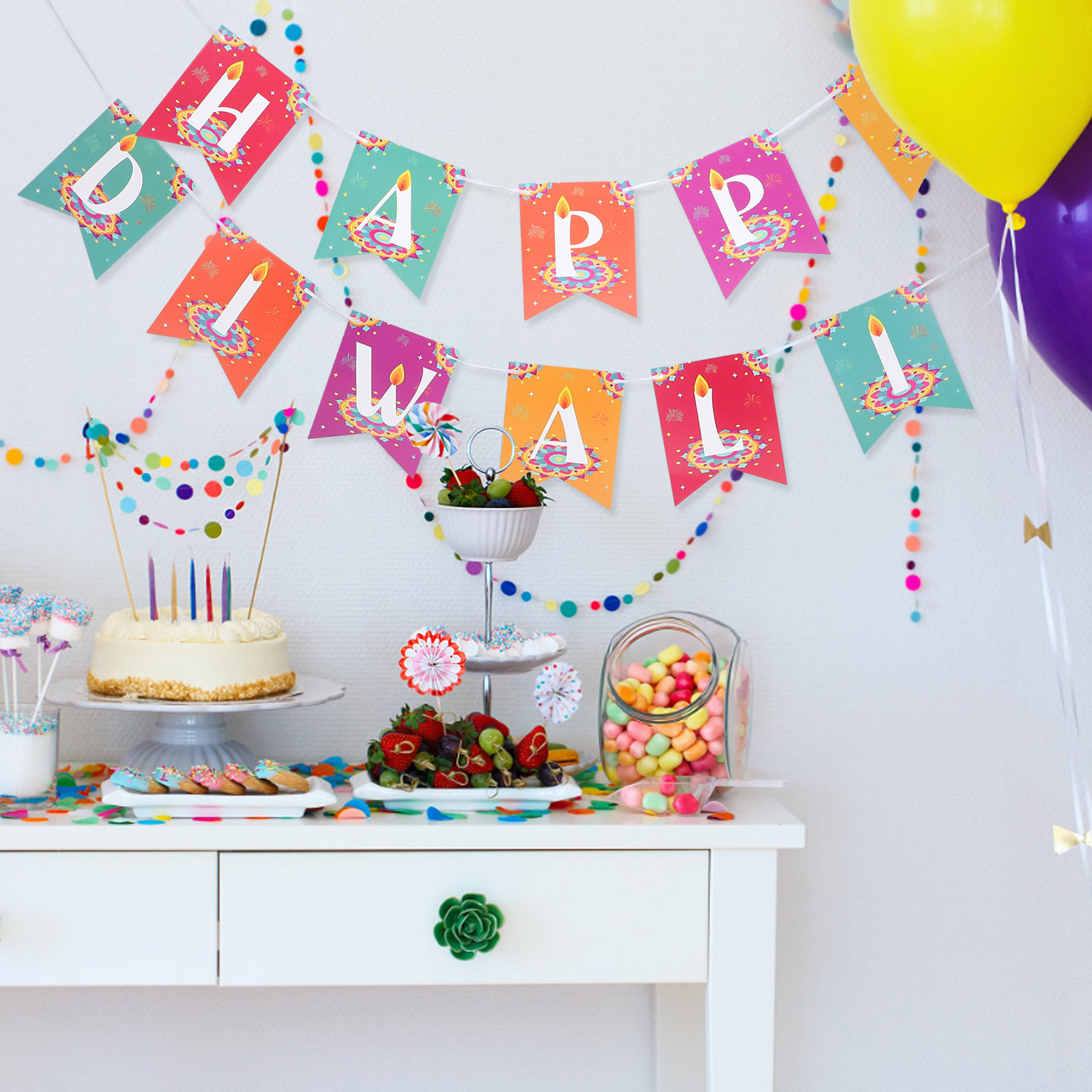 Celebrate Diwali Wall Decor Ba - Home Decor Garland reseña y precio