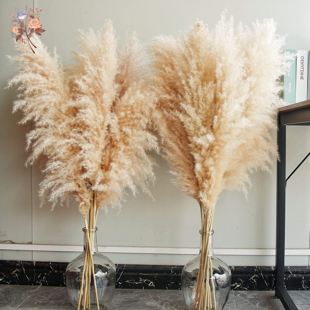 110cm 10/30Pcs Large Fluffy Na - Dried Flower Bouquet reseña y precio