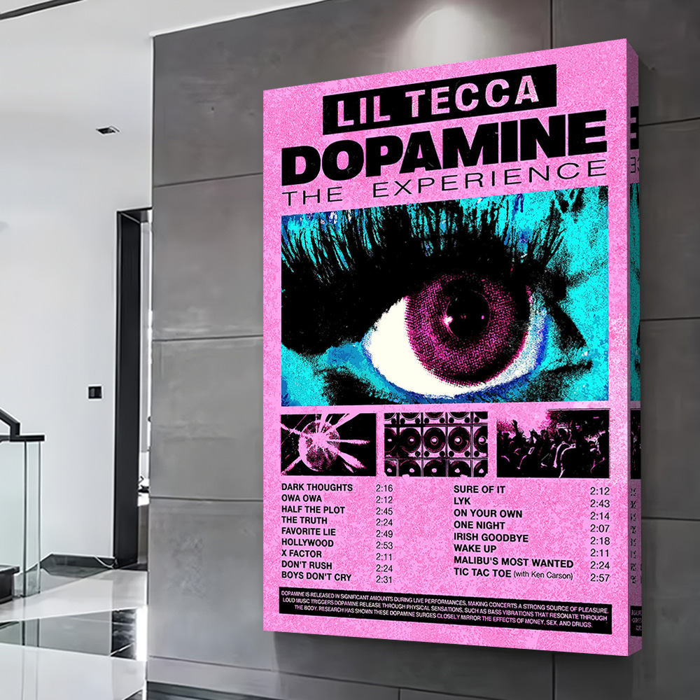 Lil Tecca Dopamine Album Cover - Home Decor Dopamine reseña y precio