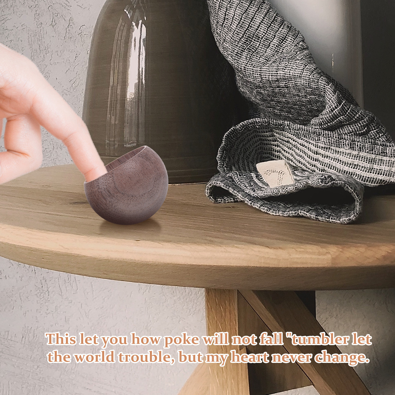 1Pcs Egg-Shaped Walnut Wood Ar - Home Decor Essentials reseña y precio
