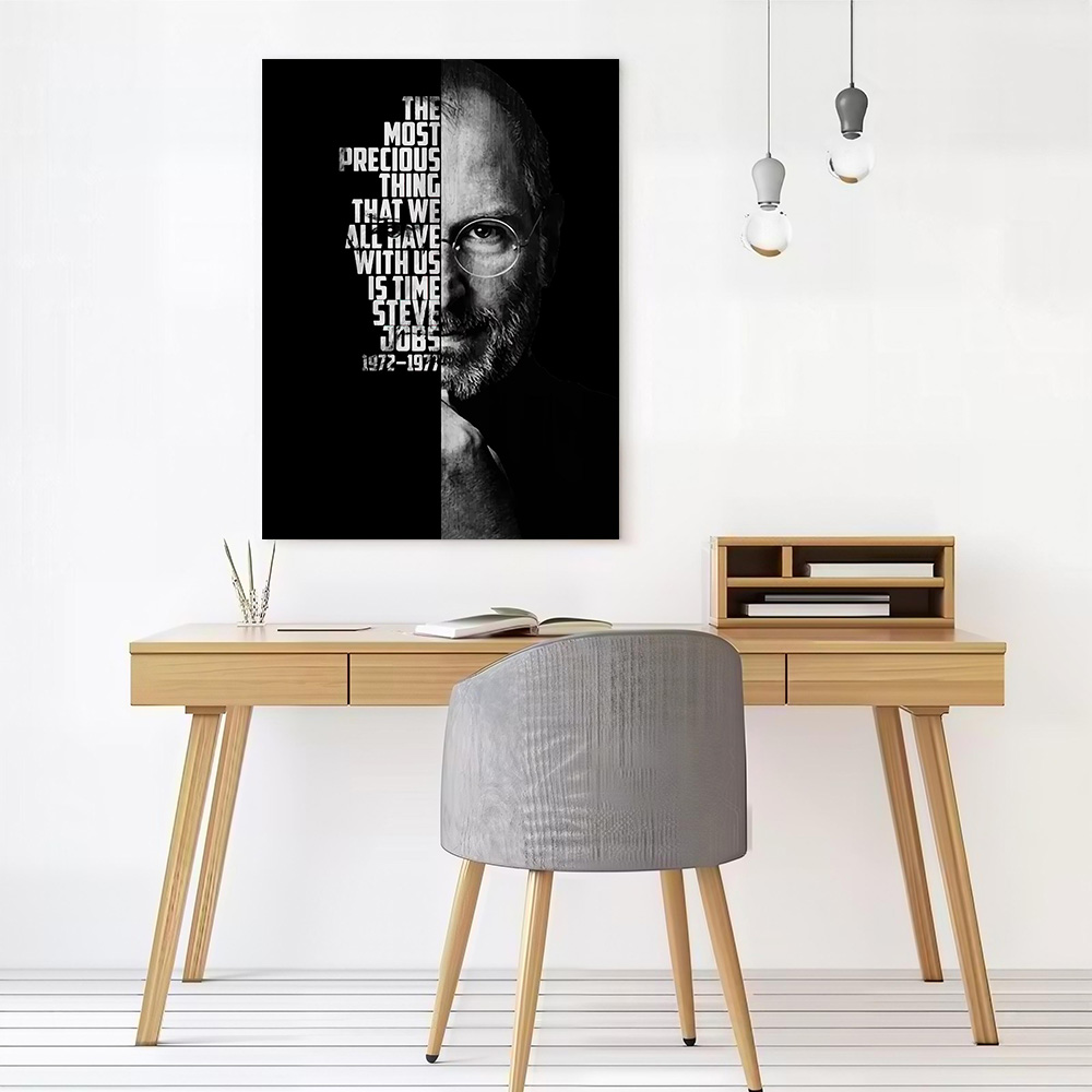 Steve Jobs Canvas Poster Wall  - Home Decor Jobs reseña y precio