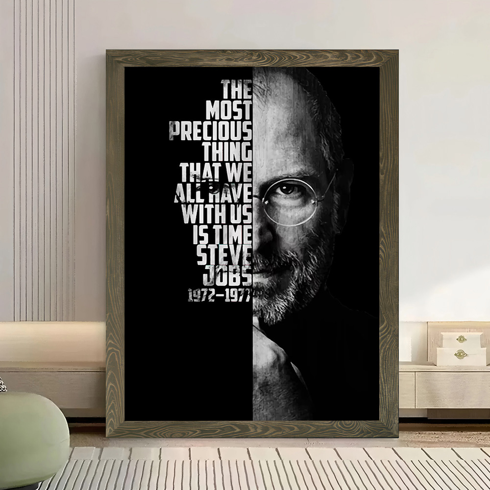 Steve Jobs Canvas Poster Wall  - Home Decor Jobs reseña y precio