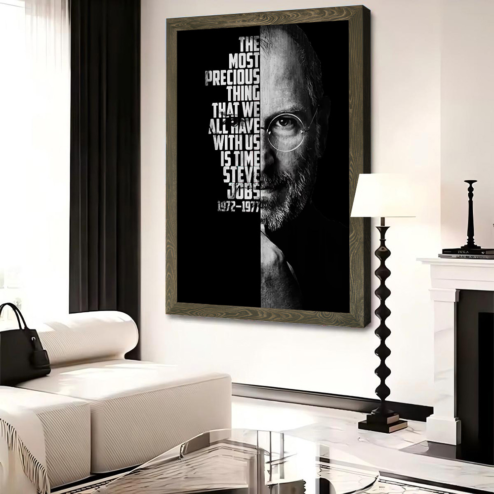 Steve Jobs Canvas Poster Wall  - Home Decor Jobs reseña y precio