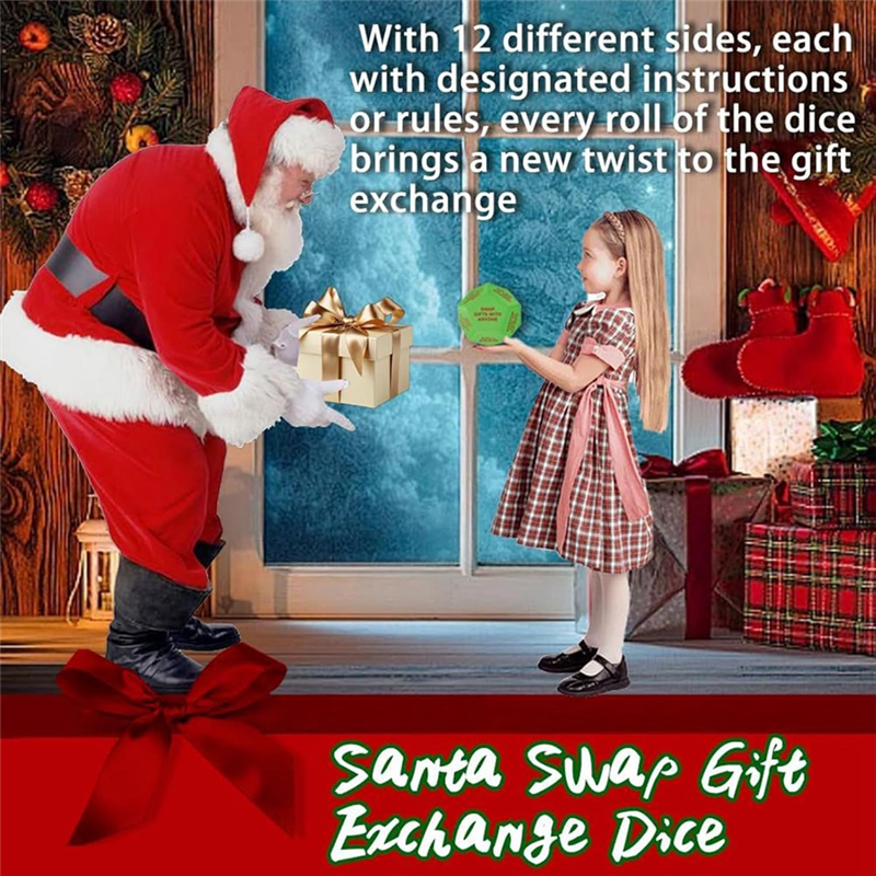 AS63-2PCS Santa Swap Gift Exch - Home Decor Exchange reseña y precio