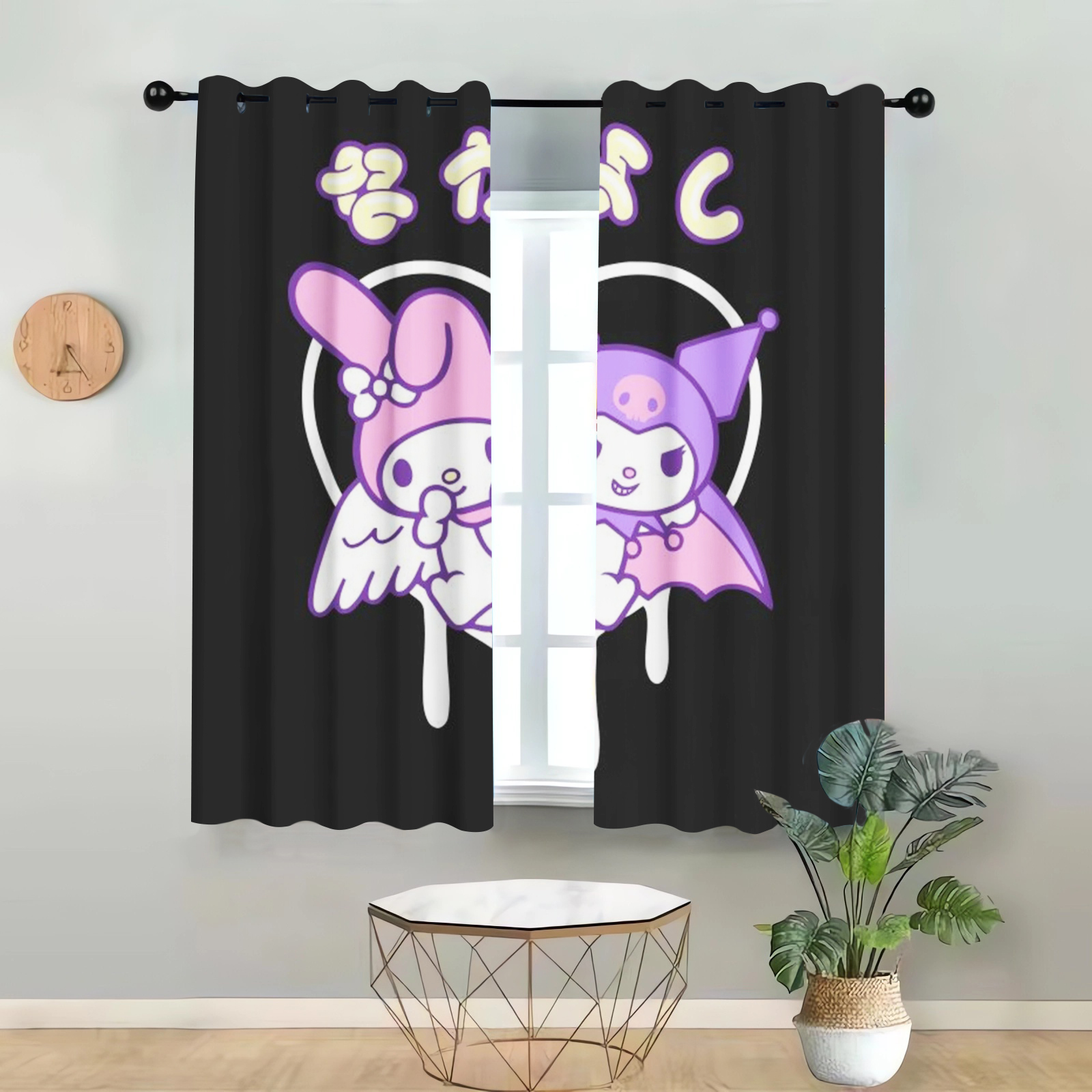 Kuromi Home Decor Printed Curt - Home Decor Curtains reseña y precio