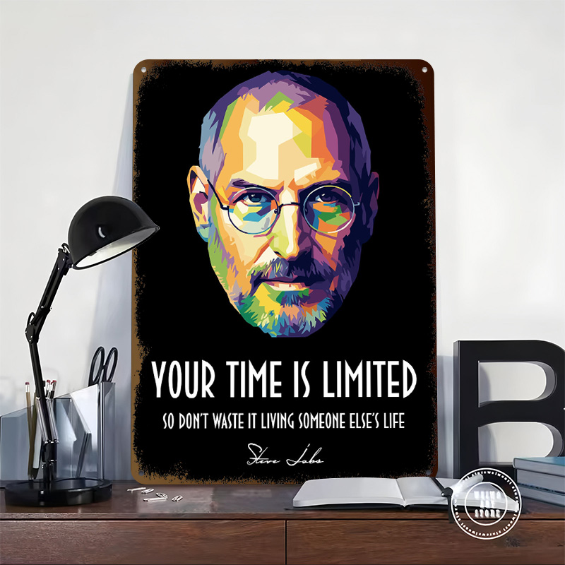 Steve Jobs Pop Art Portrait Pe - Home Decor Jobs reseña y precio