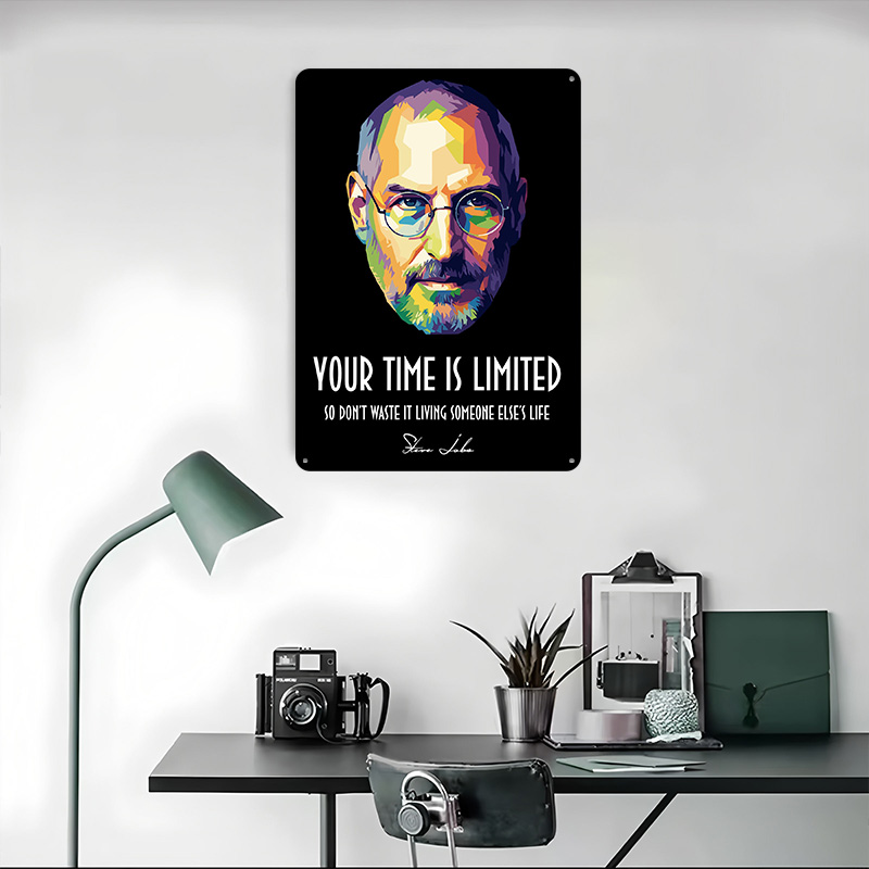 Steve Jobs Pop Art Portrait Pe - Home Decor Jobs reseña y precio