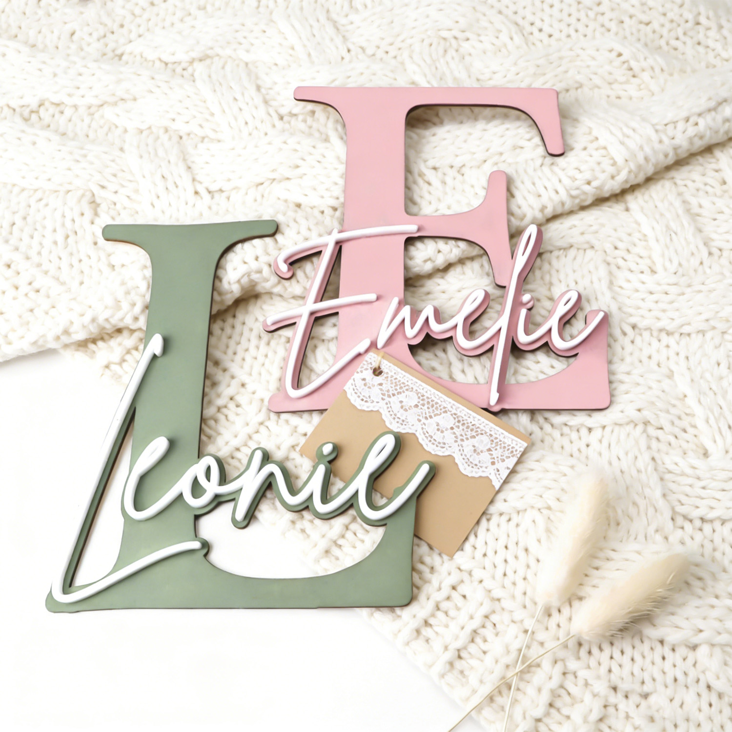 1pc Double-layer Wooden Name D - Home Decor Inspo reseña y precio