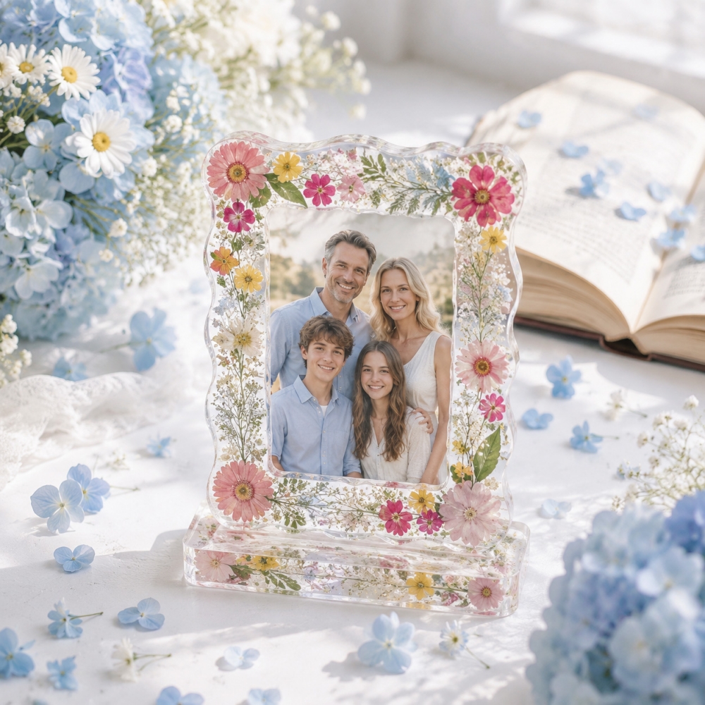 S0305 Love Heart Shell Photo F - Dried Flower Bouquet reseña y precio