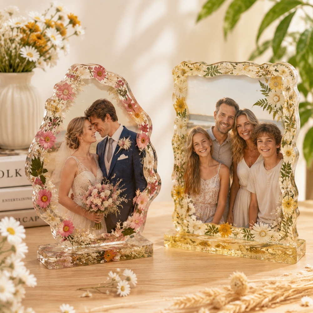 S0305 Love Heart Shell Photo F - Dried Flower Bouquet reseña y precio
