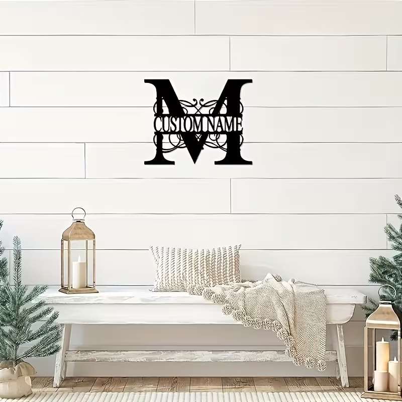 Classic Custom Monogram Metal  - Home Decor Design reseña y precio