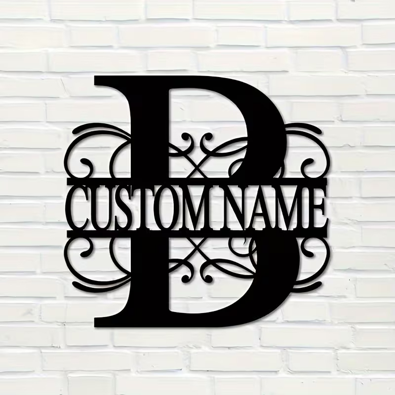 Classic Custom Monogram Metal  - Home Decor Design reseña y precio