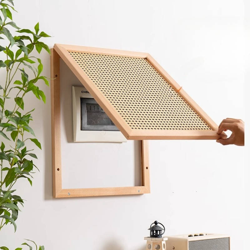 Wood Woven Rattan Electrical B - Home Decor Furniture reseña y precio