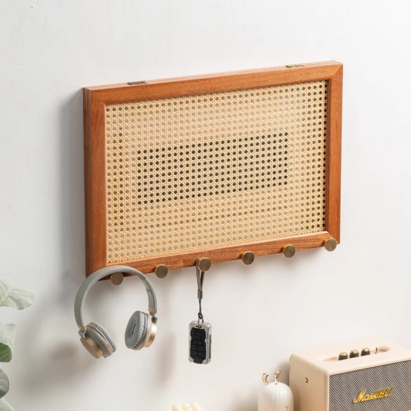 Wood Woven Rattan Electrical B - Home Decor Furniture reseña y precio