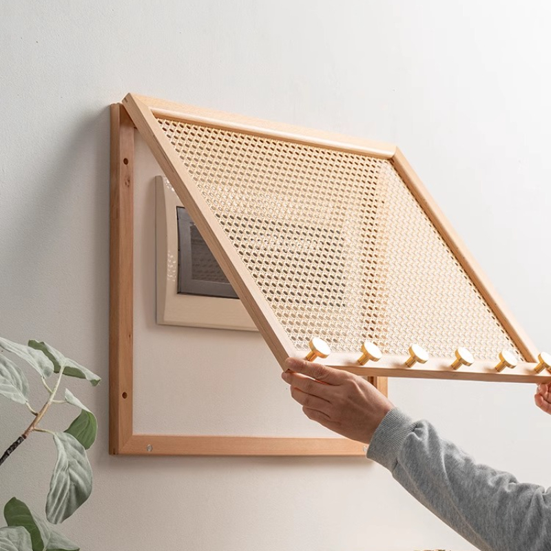 Wood Woven Rattan Electrical B - Home Decor Furniture reseña y precio