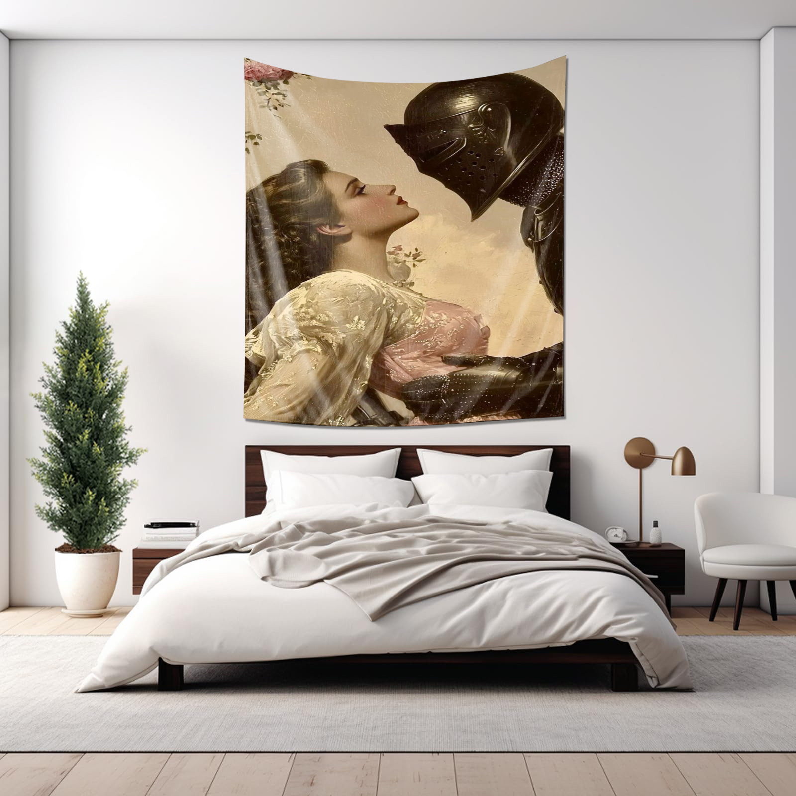 Elegant Knight and Lady Tapest - Home Decor Medieval reseña y precio