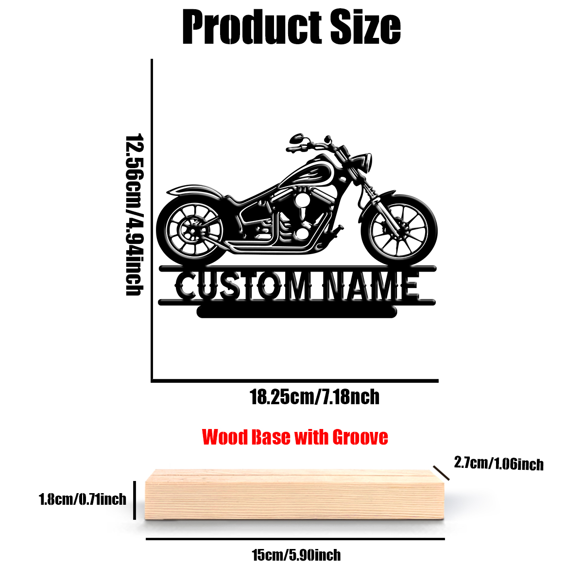 1Pc Csutom Name Road Motorbike - Home Decor Inspo reseña y precio