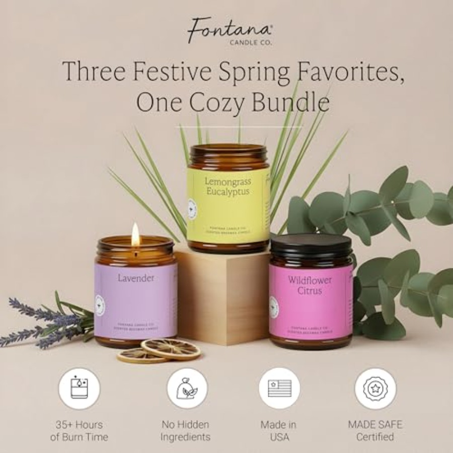 Spring home decor candle with  - Home Decor Essentials reseña y precio